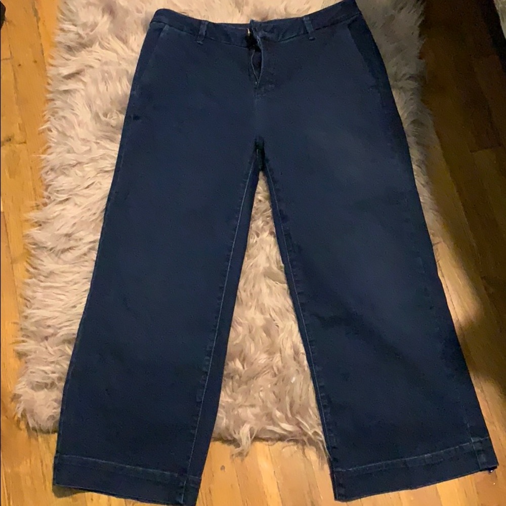 Massimo dutti cropped flare jeans
